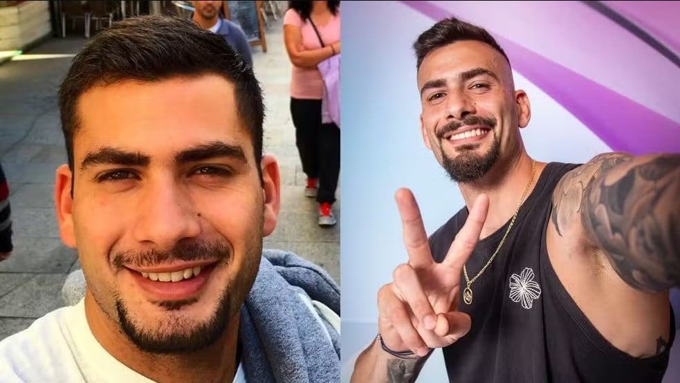 Antes e depois de Nizam, do BBB 24: na primeira foto, o brother em 2015 — Foto: Reprodução/Instagram e Globo/Paulo Belote