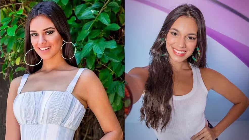 Antes e depois de Alane, do BBB 24: no primeiro clique, a sister em 2017 — Foto: Reprodução/Instagram e Globo/Paulo Belote