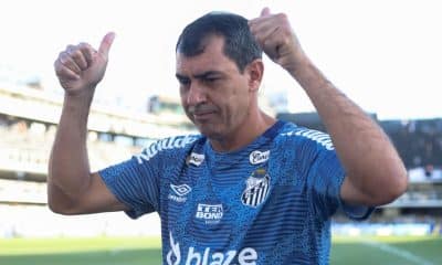 Fábio Carille, técnico do Santos, treinador do Peixe
